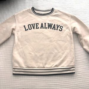 Kids sweater love always